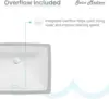 Plaisir 21 Rectangular Under-Mount Bathroom Sink 4