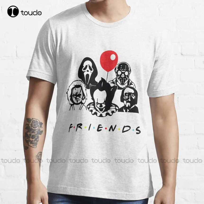 

Halloween Horror Friends Essential T-Shirt Grandpa Shirt Custom Aldult Teen Unisex Digital Printing Tee Shirt Xs-5Xl