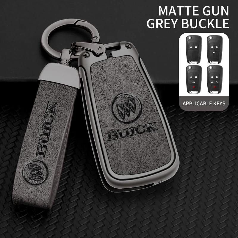 Zinc Alloy Leather Car Key Case Cover Fob For Buick Lacrosse Encore GL8 Regal Rendezvous Skylark For Chevrolet Camaro Cruze Trax key case,key case cover,car key shell,remote control case cover