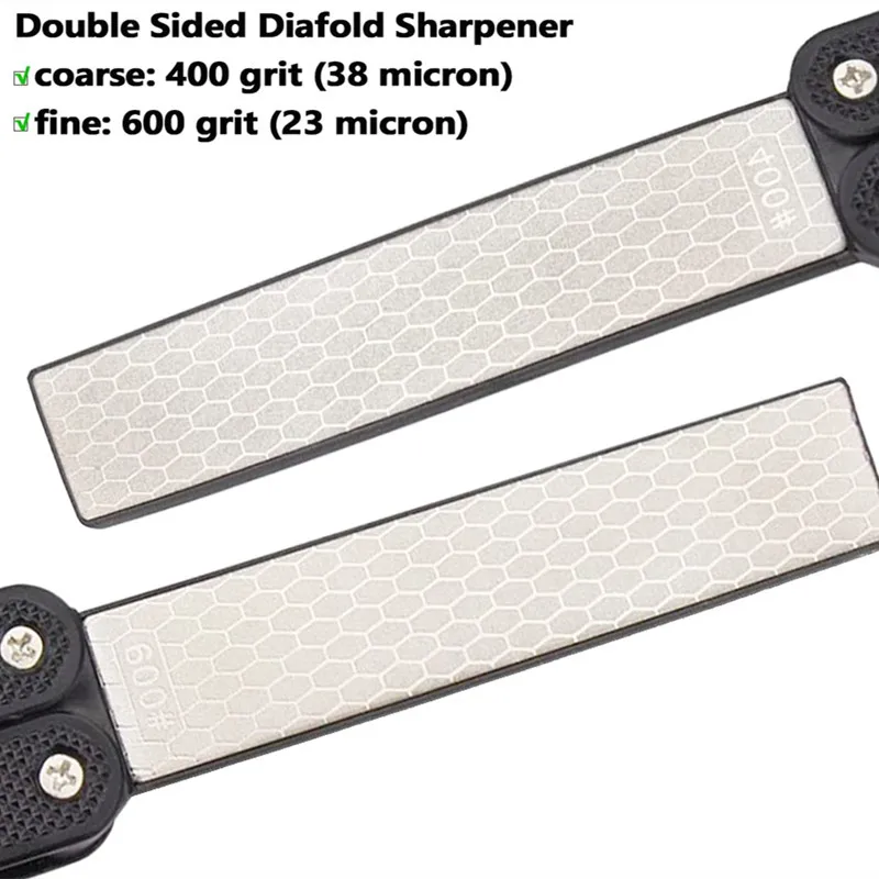 Double Sided Fold Diamond Knife Sharpener  Knife Sharpeners Pocket Knives  - Double - Aliexpress