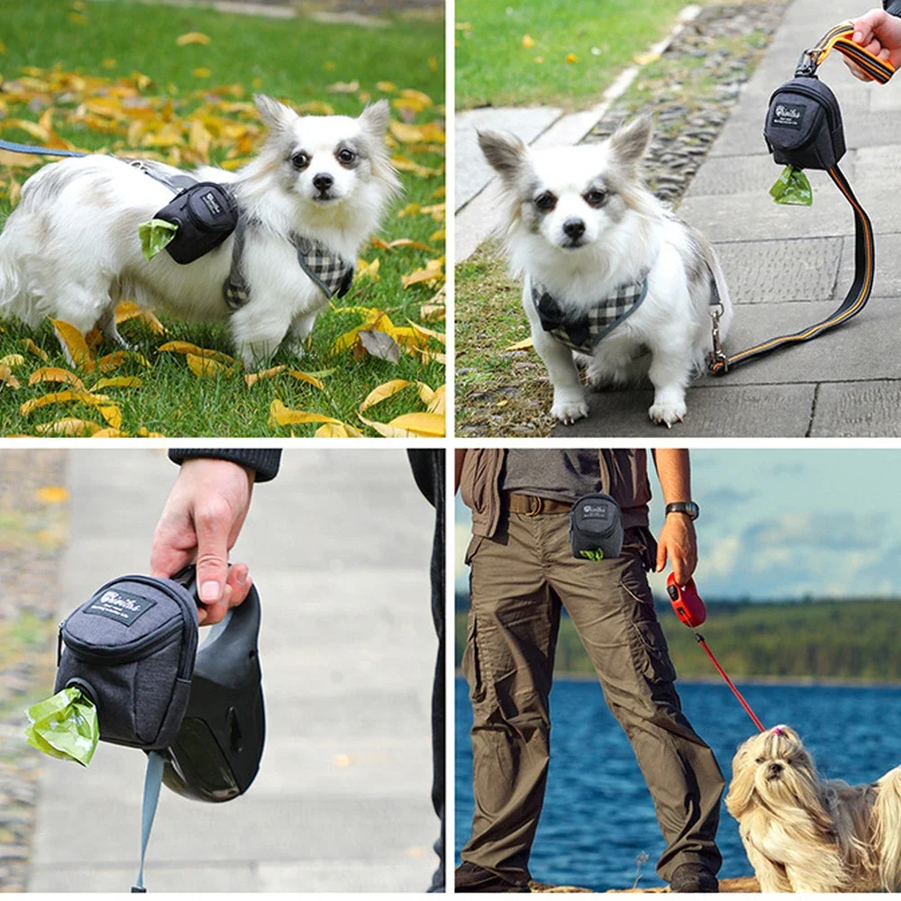 Pet Dog treat pouch Portable Multifunction Dog training bag Outdoor Travel Poop Bag Dispenser Durable Pet accessories