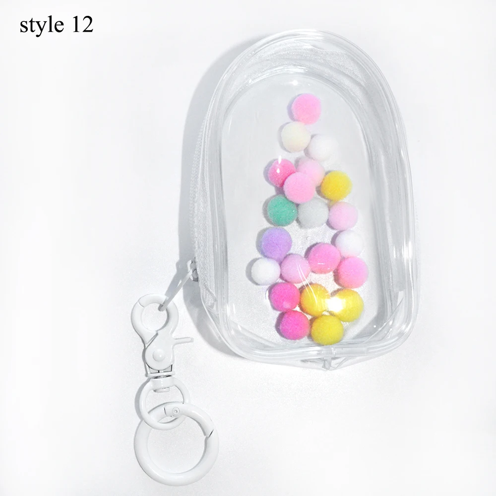 Thicken Transparent PVC Keychain Jewelry Organizer Mystery Box Pouch Bag Protect Toy Storage Case For Bubble Doll Toy Wallet New