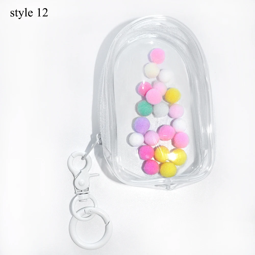 Porte-clés Épais en PVC Transparent, Boîte d'Évaluation Mystère, Sac de Poudres, Étui de Rangement pour Jouet, Bubble Butter, Portefeuille, Nouveau