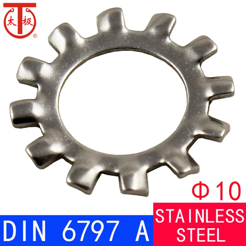 

( 10 ) DIN6797.A Lock washers external teeth(Toothed lock washers Type A,with external teeth) 100 pieces/lot