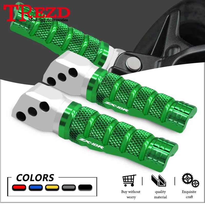 

Rear Passenger Foot Pegs For ZX 6R ABS 05-20 ZX10R ABS 11-24 ZX-25R 21-24 Motorcycle Anti-slip Footrest FootPeg zx6r zx10r zx25r