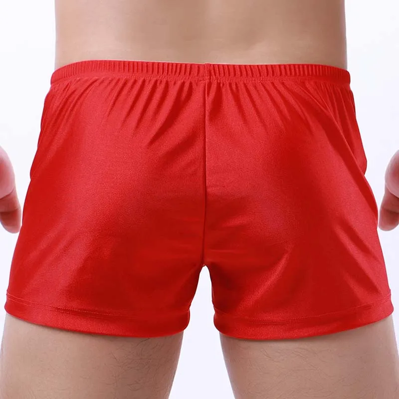 Men's Loose Boxer Underwear Sexy Low Waist Men Boxershorts Waiter Tuxedo Lingerie Trunks Male Panties Homewear Shorts Sleepwear 6