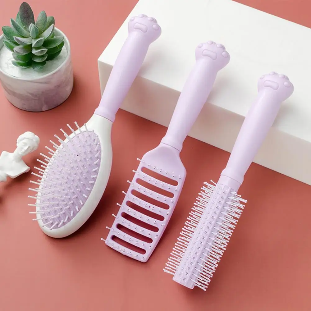 Description Picture 2 of itemCat Claw Comb Beautiful Cute Cozy Adorable Lovely Beauty Tool Plastic Pink Air Cushion Comb for Ladies