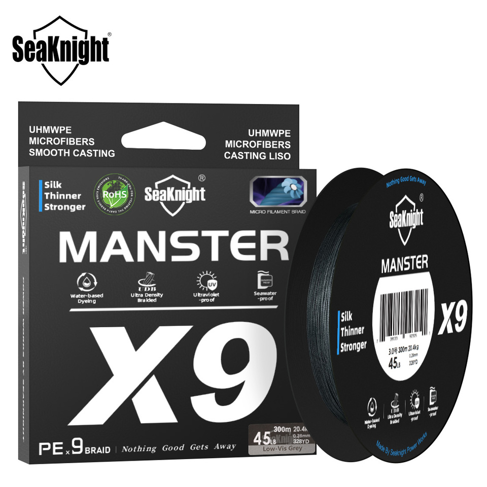 SeaKnight NEW X9 Series 9 Strand PE Braided Fishing Line Long Casting 150M 300M 500M Fishing Wire Tackle Smooth Carp Fishing