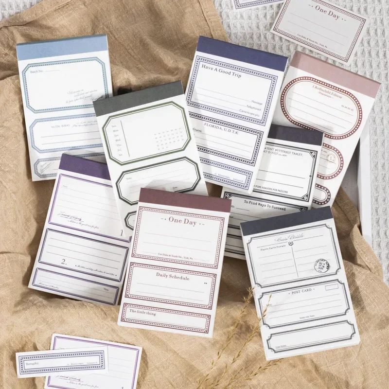 50 Pcs/Lot Special paper border for note book, removable light retro base material paper border 8 types 2