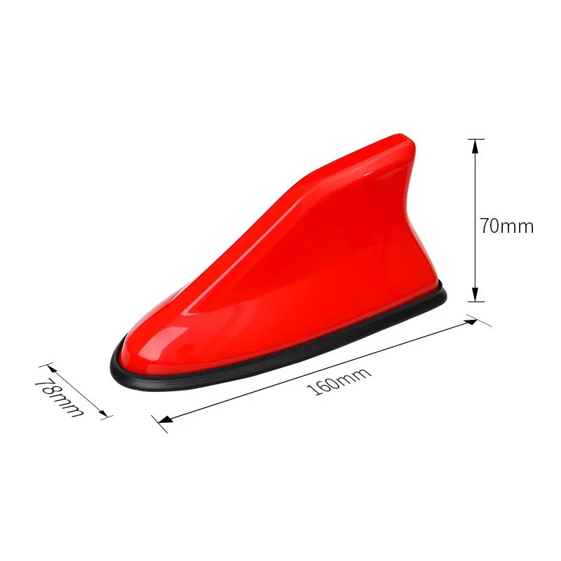 Car Antenna 16cm Universal Carbon Fiber Look Car Roof Top Mount Shark Fin