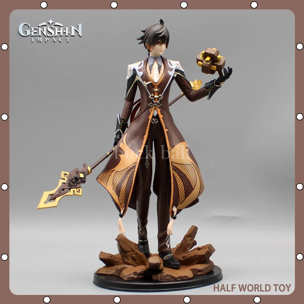 

Genshin Impact Anime Figures 28cm Zhongli Action Figure Pvc Statue Doll Model Ornaments Collectible Decoration Kids Gifts Toys