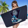 Fashion Basketball Shoes Sneakers Logo Microfiber Beach Towel Absorbent Quick dry Yoga Swimming Resort Mountain Climbing Towel 5
