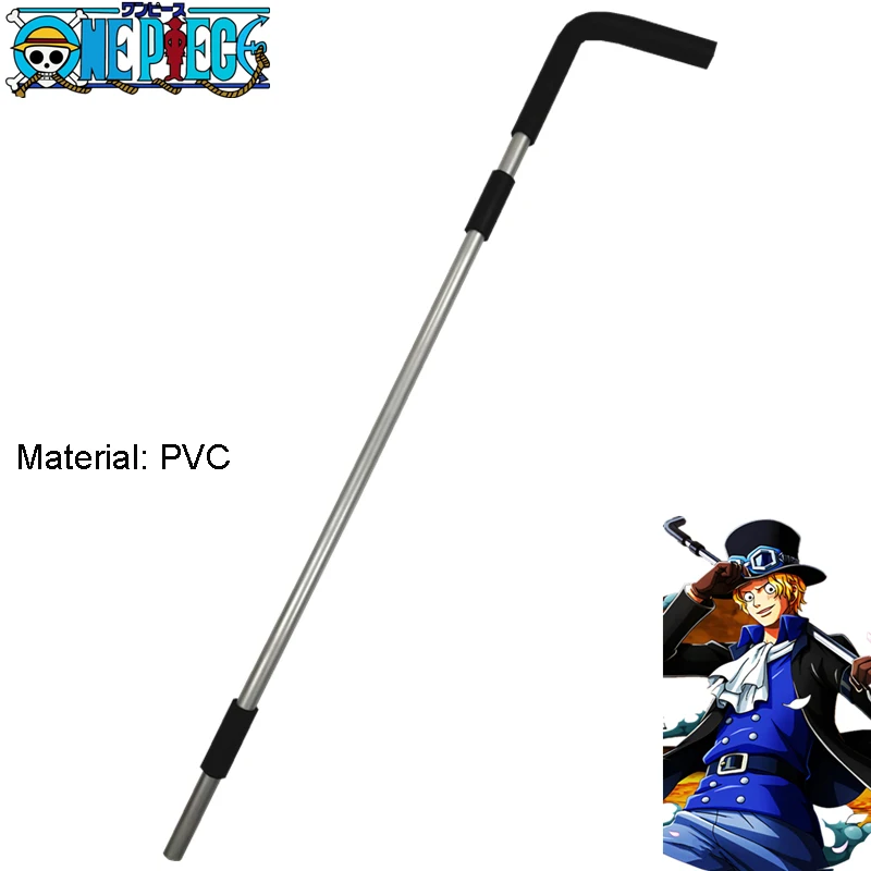 Anime One Piece Sabo Cosplay Magic Stick Wand Staves Hat Wig Halloween Carnaval Party Accessorie Prop