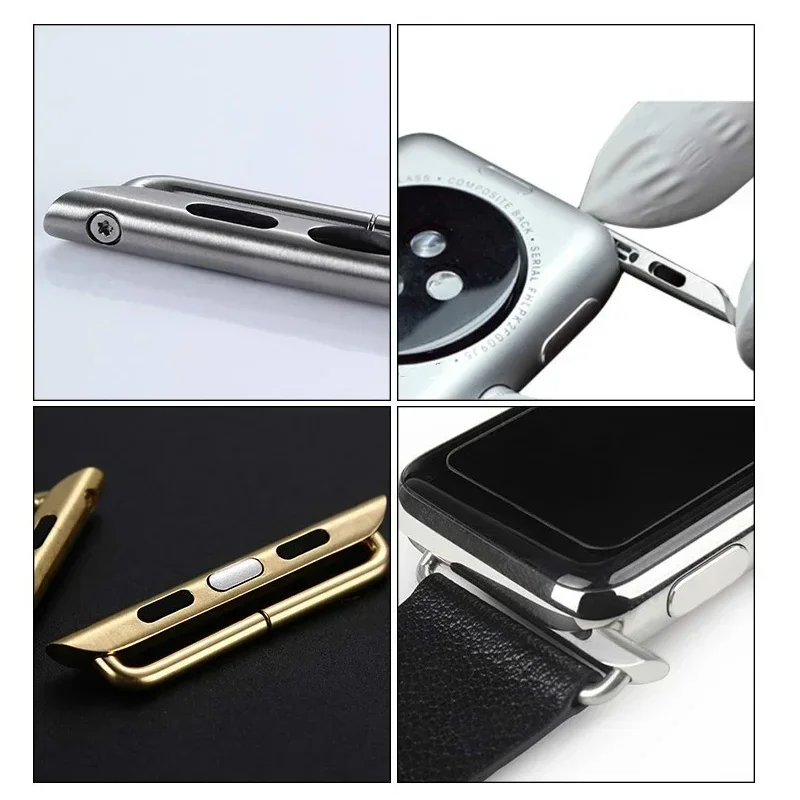 Dual Connector Adapter Set for Smartwatch Bands with Metal Clasp