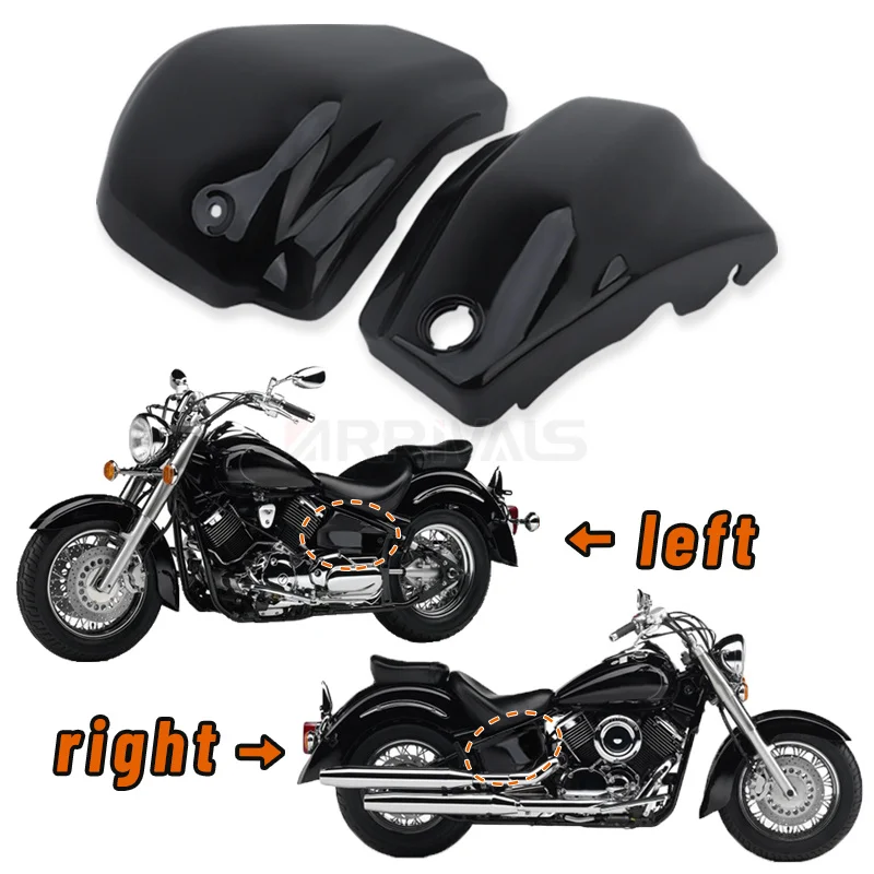 

Motorcycle Battery Side Fairing For Yamaha Dragstar Vstar XVS1100 Classic Custom 1999-2011 Left & Right Protection Cover