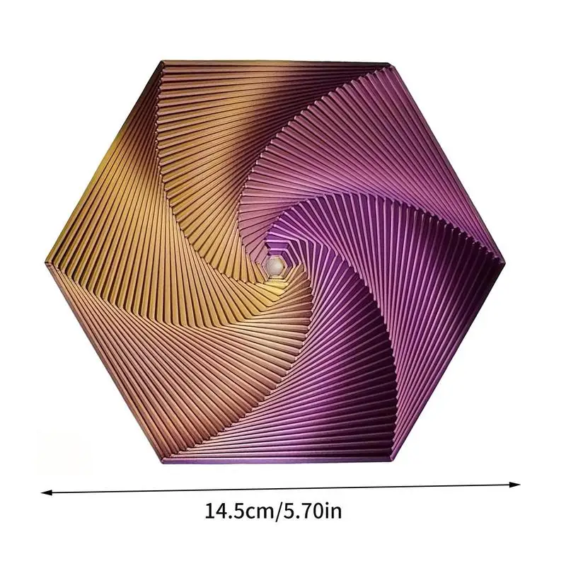 Fidget Toys 3D Printed Fractal Hexagon Portable Playing Sensory Anti-stress Desktop Ornament Kid Visual