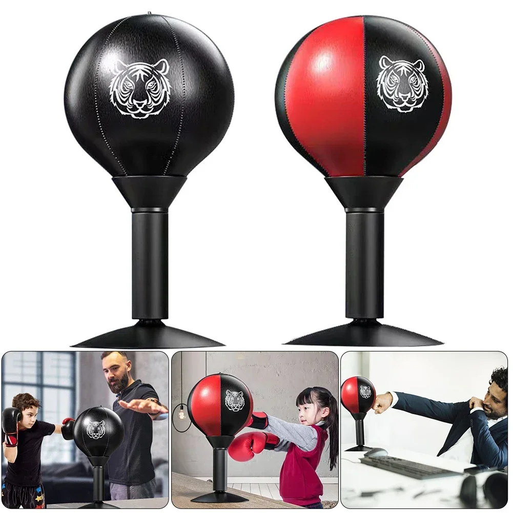 Desktop Punching Bag with Suction Cup Stress Buster Heavy Duty Stress Relief Punching Speed Ball for Office Table and Counters