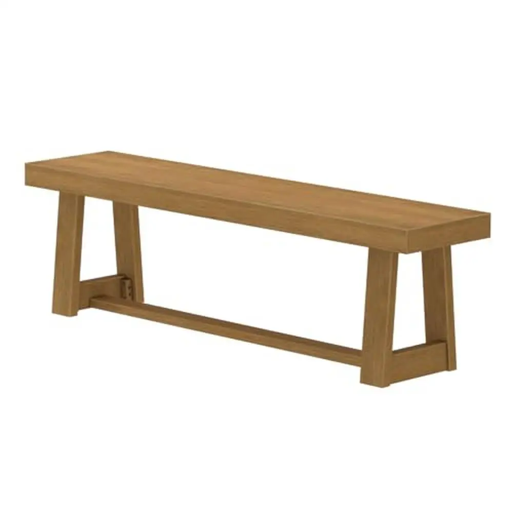 Farmhouse Dining Bench Solid Wood Entryway Wooden Outdoor Seat Home Office Kitchen Living Classic Farmhouse Style Pine Bench 60"