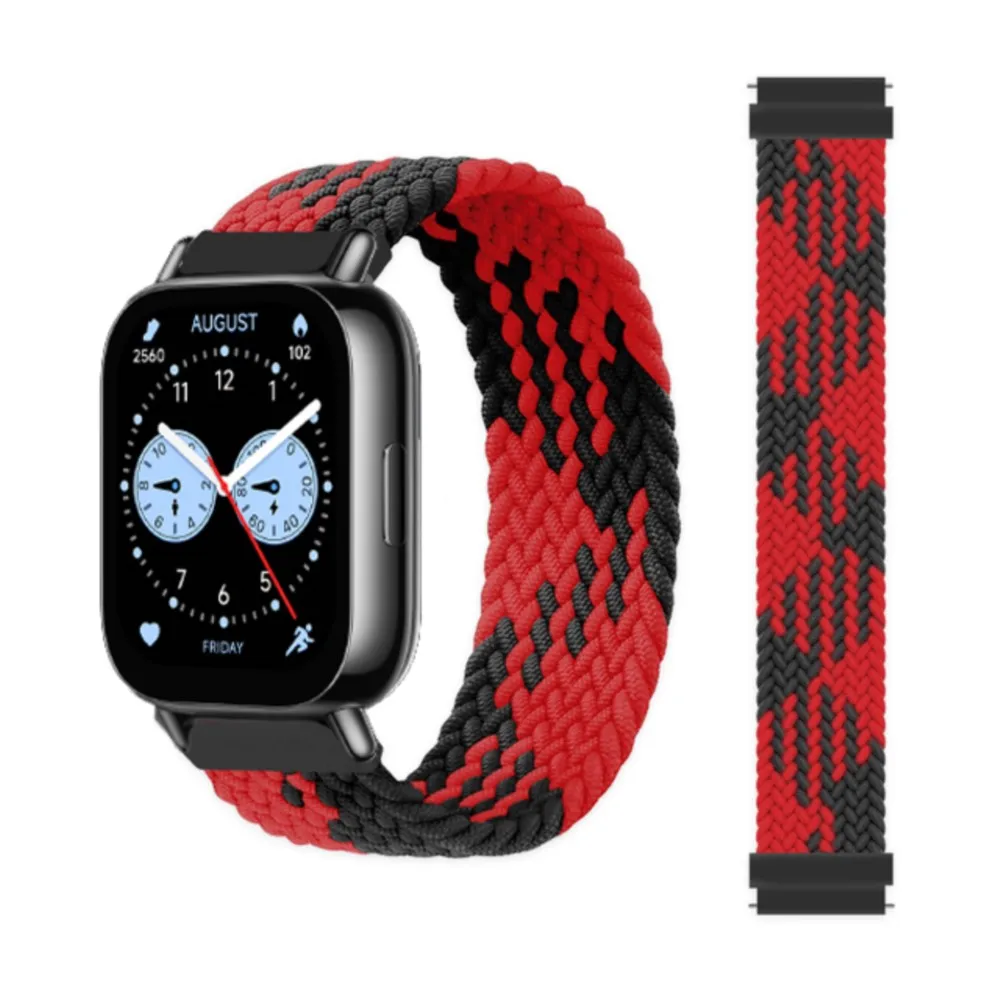 Braided Solo Loop Bracelet Strap for Smartwatch - Compatible with Various Models