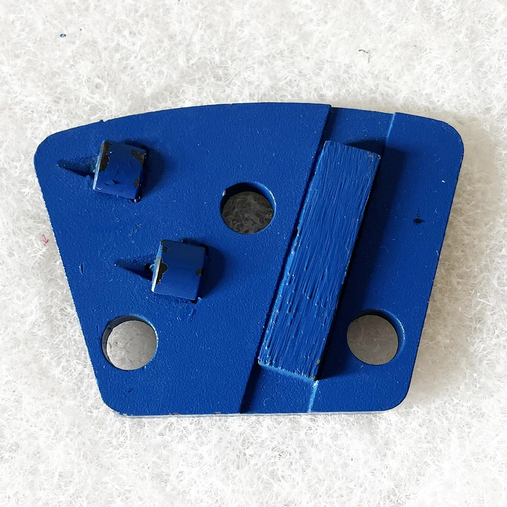Trapezoid PCD Metal Pad Diamond Grinding Block Abrasive Tool 6Pcs For Grinding Marble Granite Stone Concrete Floor Terrazzo