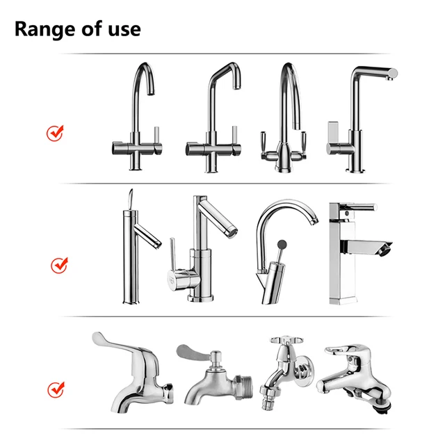 2/3 Modes Universal Kitchen Faucet Adapter 360° Rotation Faucet Filter Extenders Kitchen Gadgets Spray Water Saving Tap Nozzle 3