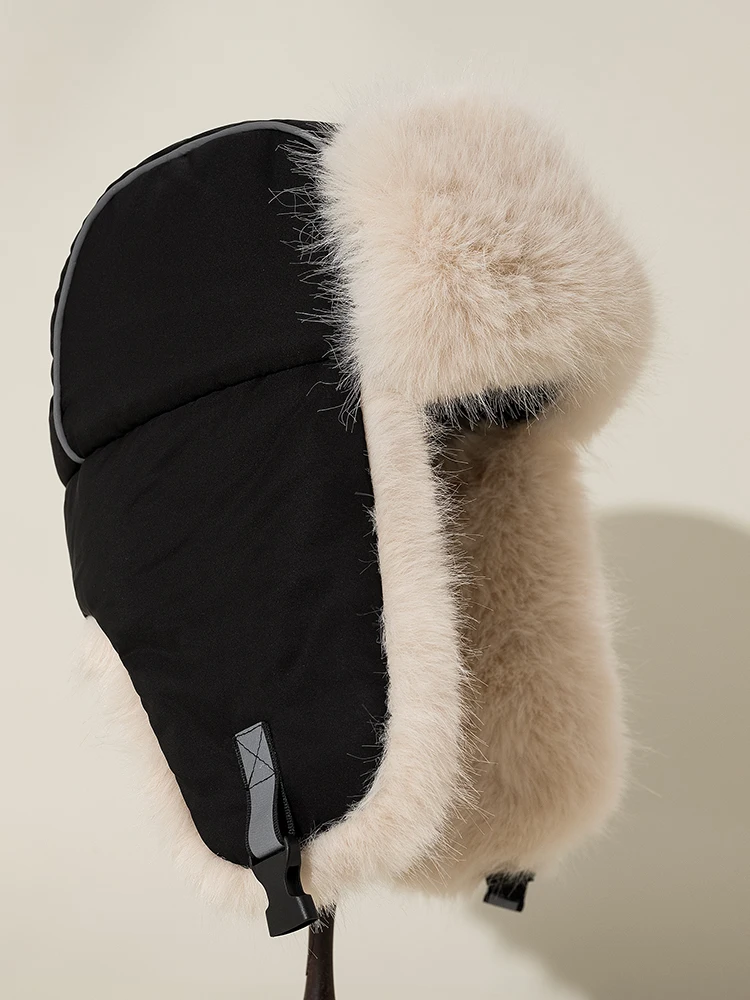 Winter Hats Women Men Earflap Russian Hat Cold-proof Keep Warm Winter Cap Faux Fur Hat Windproof Ski Cycling Thickened Beanie winter hat,fur hat,knitted earflap hat,knit beanie hat