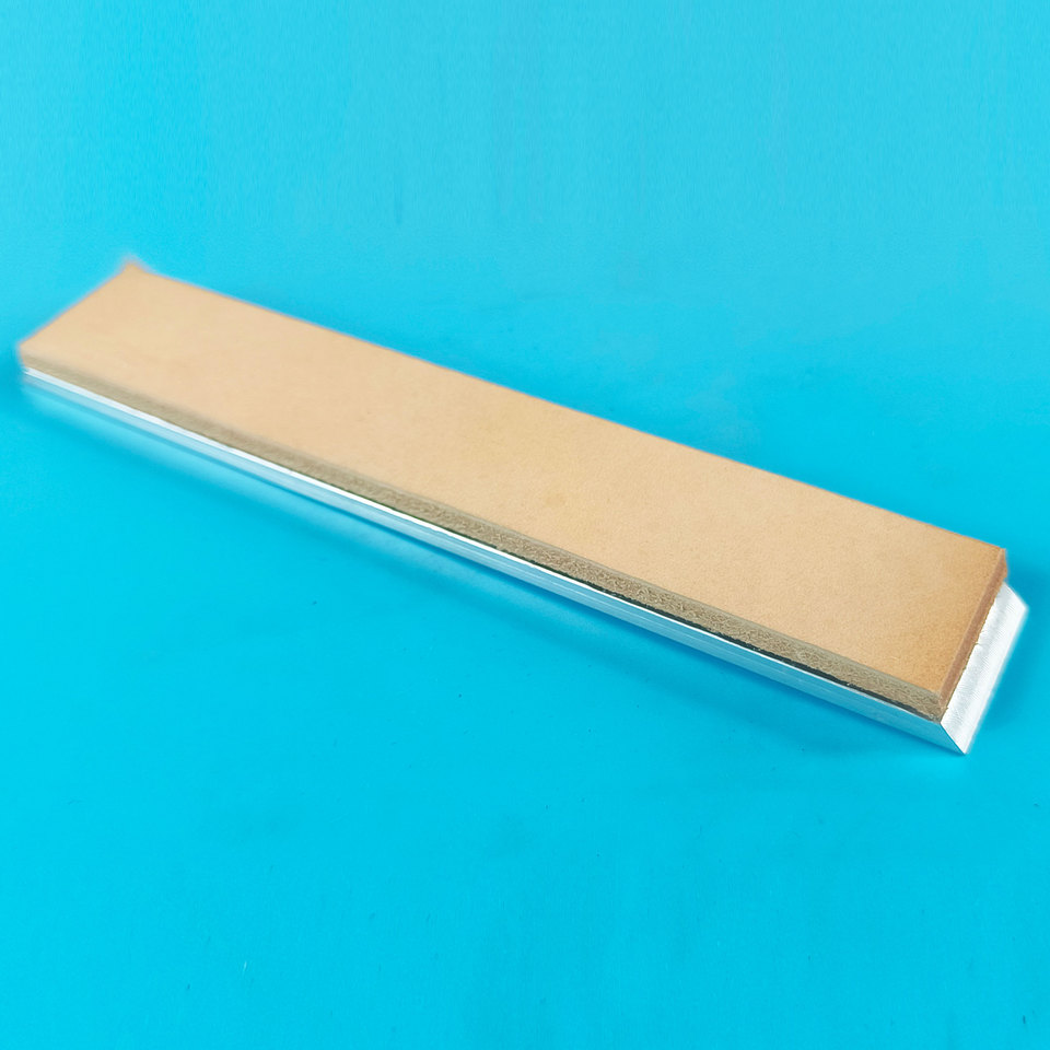 Knife Sharpening Leather Strop Polishing  Genuine leather 25mm With Aluminum alloy Blank 4mm Thickness