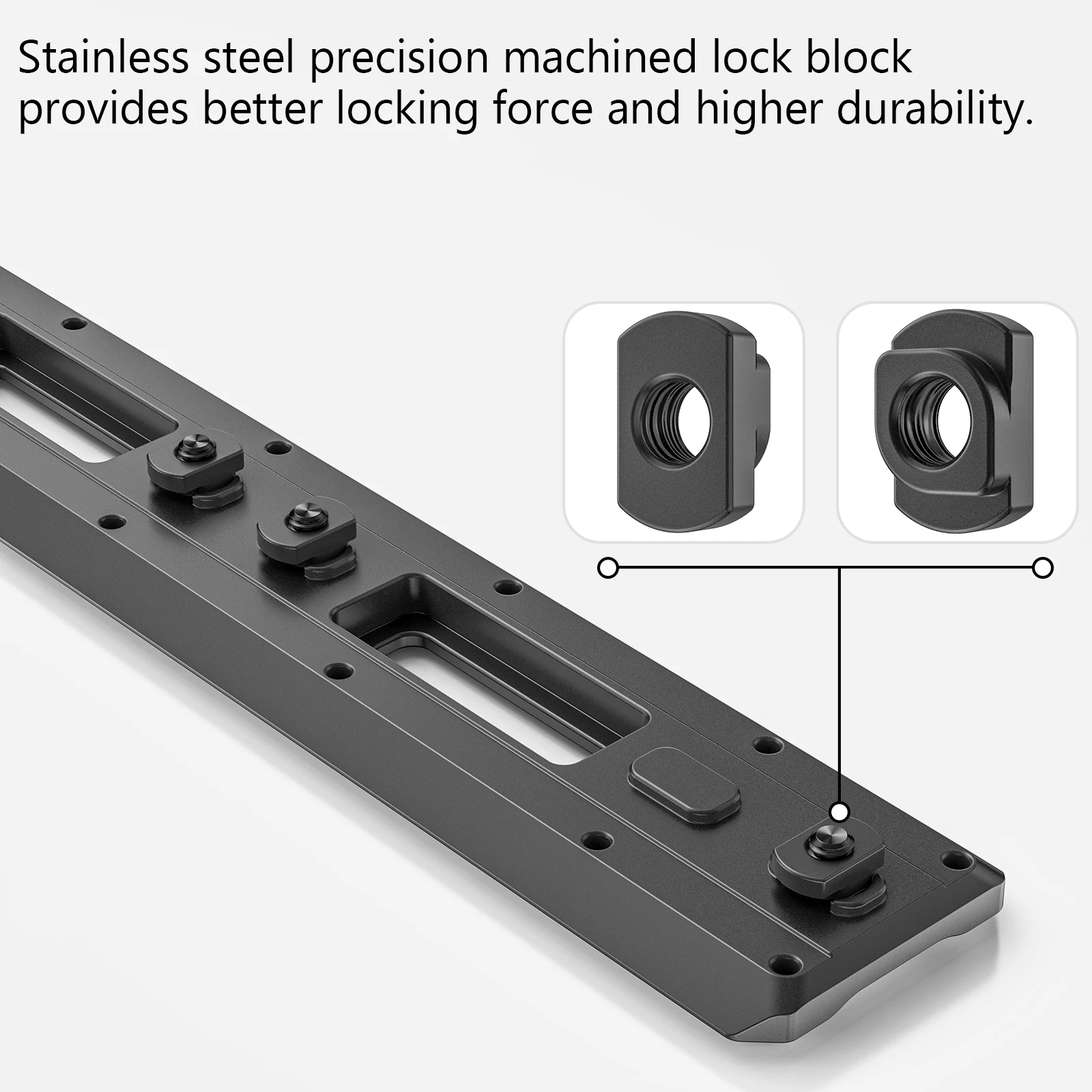 MK80 M-LOK Arca Rail Tripod Bipod Mount Adapter ARCA/RRS Dovetail Hunting Quick