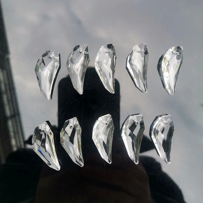 10pcs 30mm Crystal Prism Suncatcher Chandelier Parts Home Wedding Party Decoration Sun Catcher Pendant DIY Jewelry Making