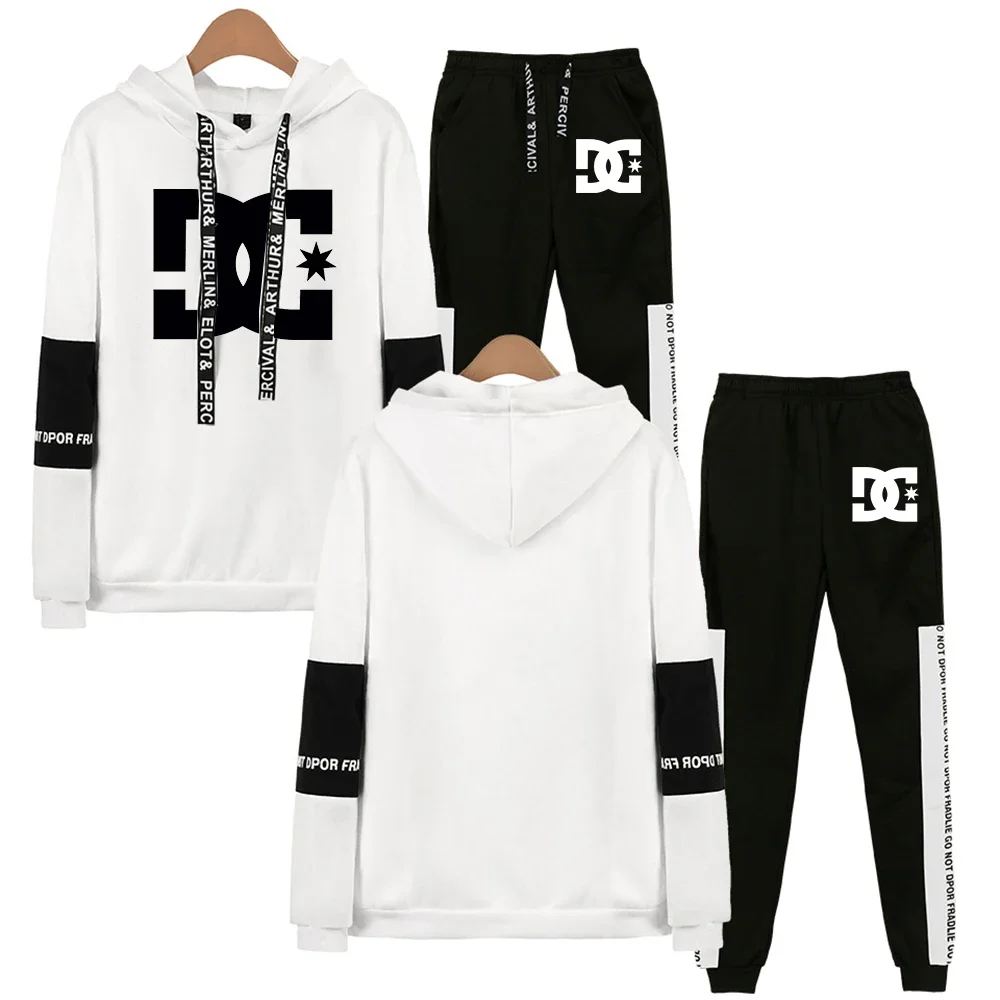 

Mens Hooded Sweatshirts + Jogger Pant Tracksuit Hot Sell Running Gym Outfits Winter Warm Sports Skating Skiing Cloth Outwear Set