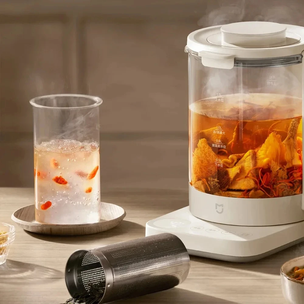 2024 XIAOMI MIJIA Multifunctional Health Pot kettle S2 1.5L Household Appliances 800W 304 Stainless Steel Heat Preservation 3