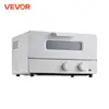 VEVOR 5-IN-1 Steam Oven Toaster 12L Convection Oven 1300W Steam Toaster Oven Countertop Combo with Grill Pizza Pan Gloves White 1