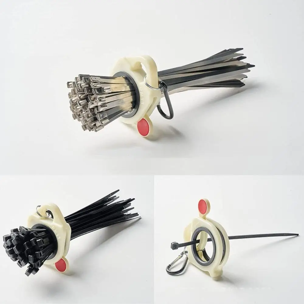 Cable Tie Organizer Portable Fluorescent Storage Cable Tie Holder Storage Tool Fluorescent Organizer cable organizer