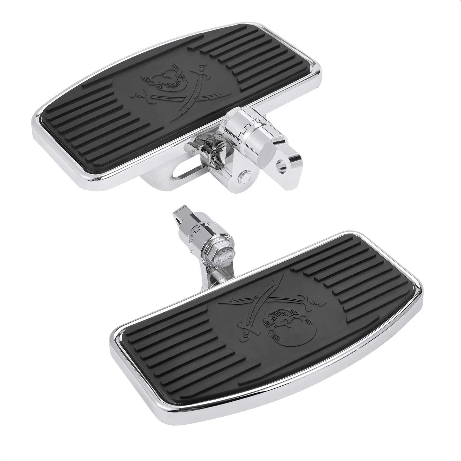 AdjustableMotorcycleFootpegsFootrestWideFloorboardFootboardsForHarleySportsterXL883