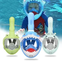 Kids Swimming Equipment Snokeling Support Goggles Full Face Diving Mask Swim and Snorkel 4~11 Years Children's Masks 2