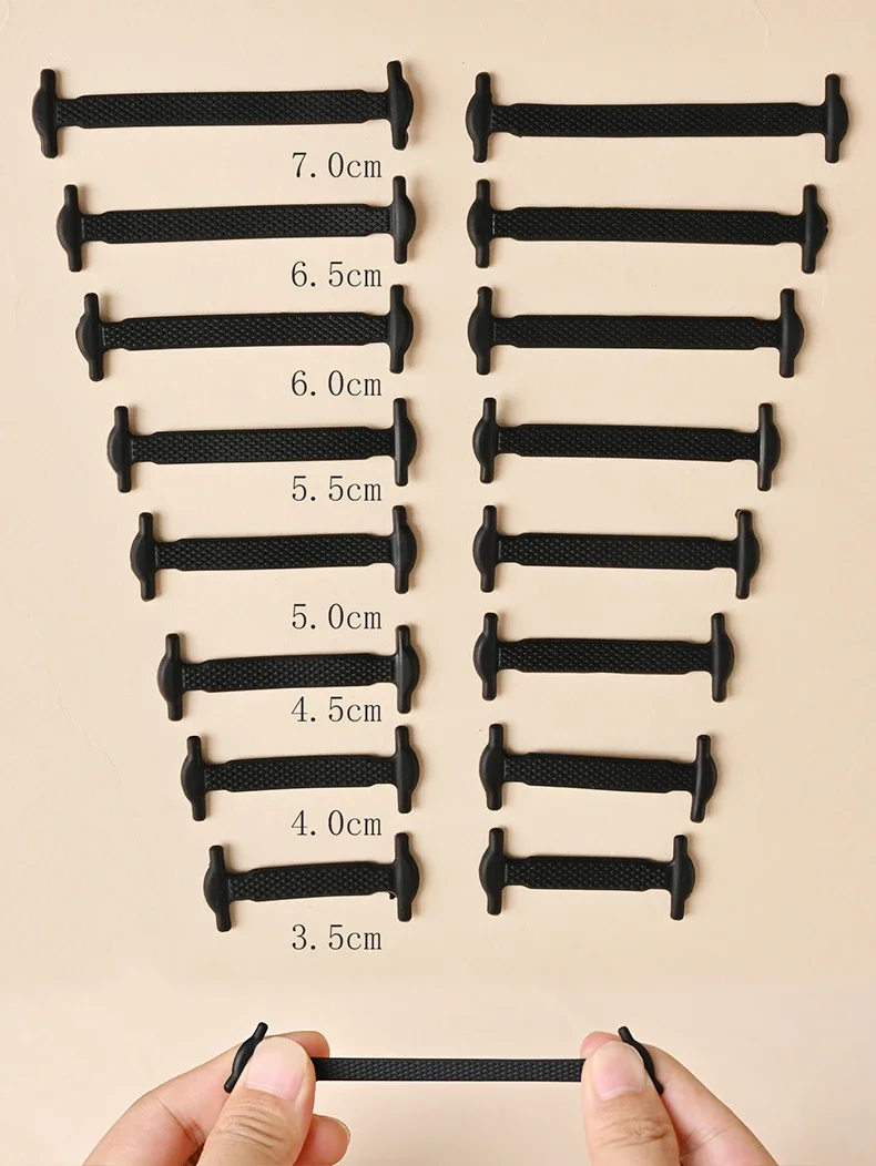 16 Stück Silikon-Schnürsenkel ohne Binden, elastische Schnürsenkel für Kinder und Erwachsene, kreative, bequeme Silikon-Schnürsenkel, Gummischnürsenkel – Detail 4