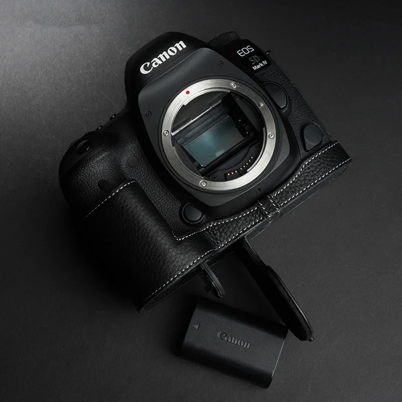 

Чехол из натуральной кожи для Фотоаппарата Canon EOS 5D MARK IV EOS 5D4 с открывающейся крышкой батарейного отсека