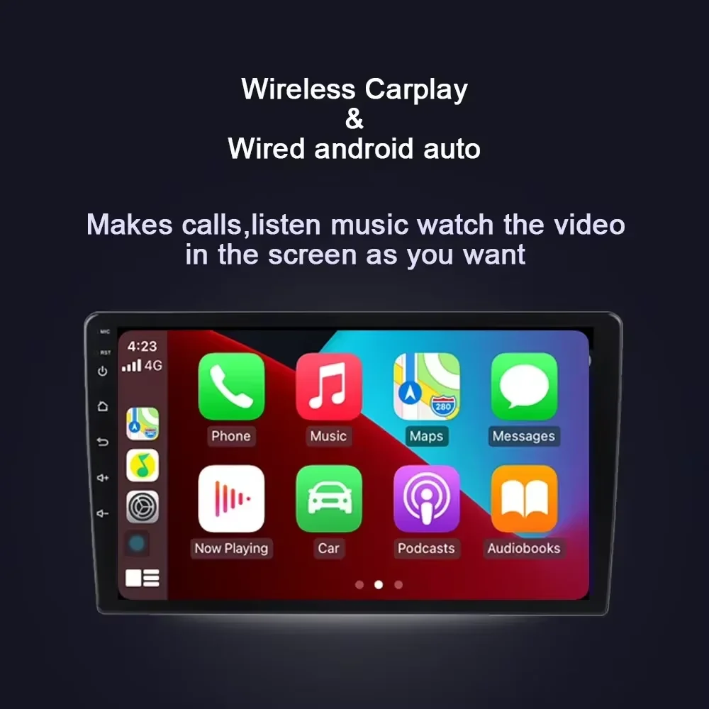 Carplay 8G+256G 9'' Android 14.0 Car multimedia Player Navigation GPS 4G LTE Stereo Radio For BMW MINI F54-F57 R55-R61 2007-