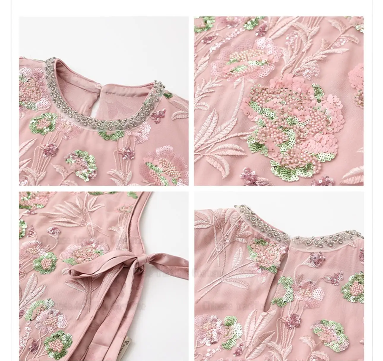 New Chinese Style Tang Clothes Sleeveless Hanfu Qipao Top Women Luxury with Rhinestones Tang Clothes Bandage Costum Coat