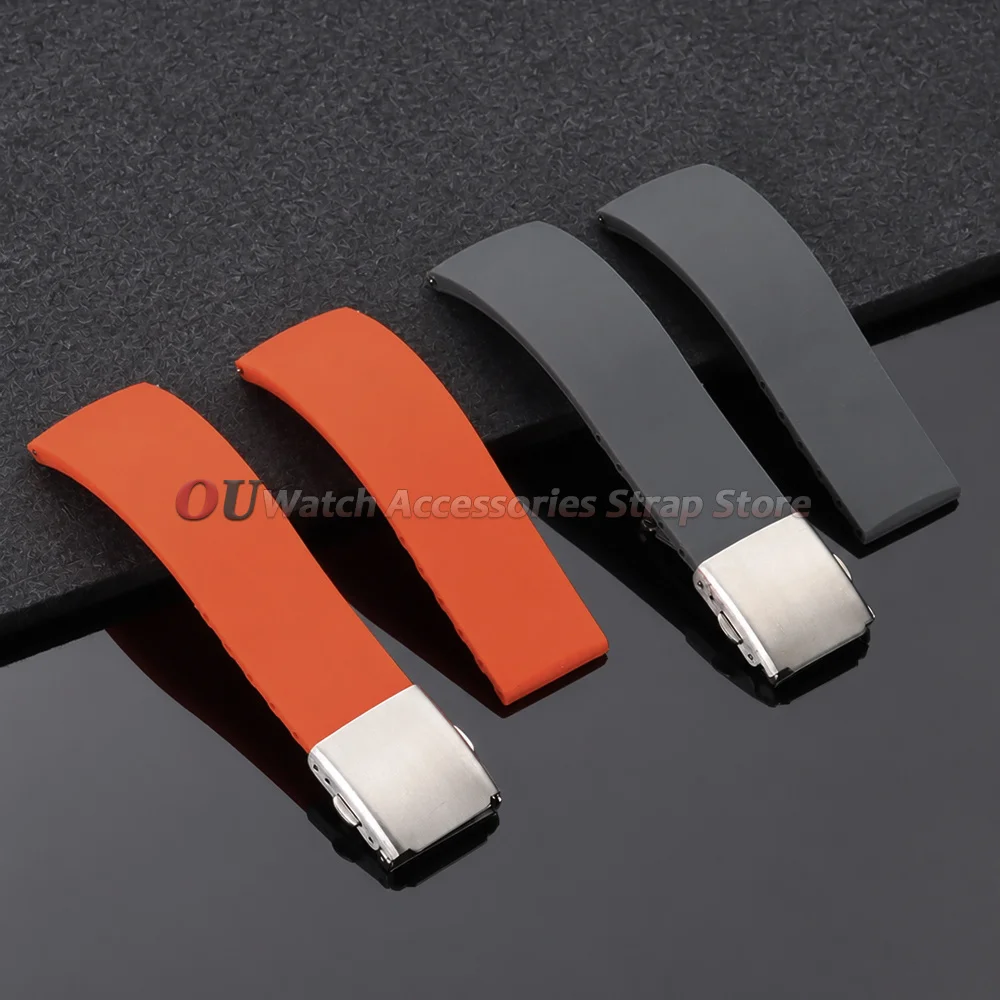 Versatile Silicone Rubber Quick Release Watch Strap - Multiple Sizes