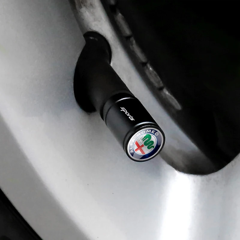 4-Piece Anti-Theft Car Wheel Valve Caps - Premium Auto Accessories