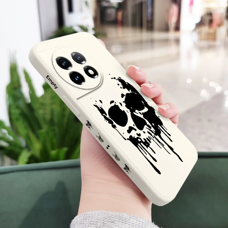 Liquid Silicone Phone Case with Mutilated Skeleton Design