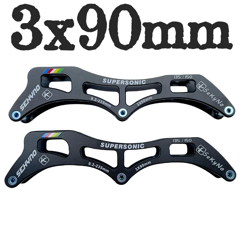 Speed skate frame black 3x90mm 135-150mm