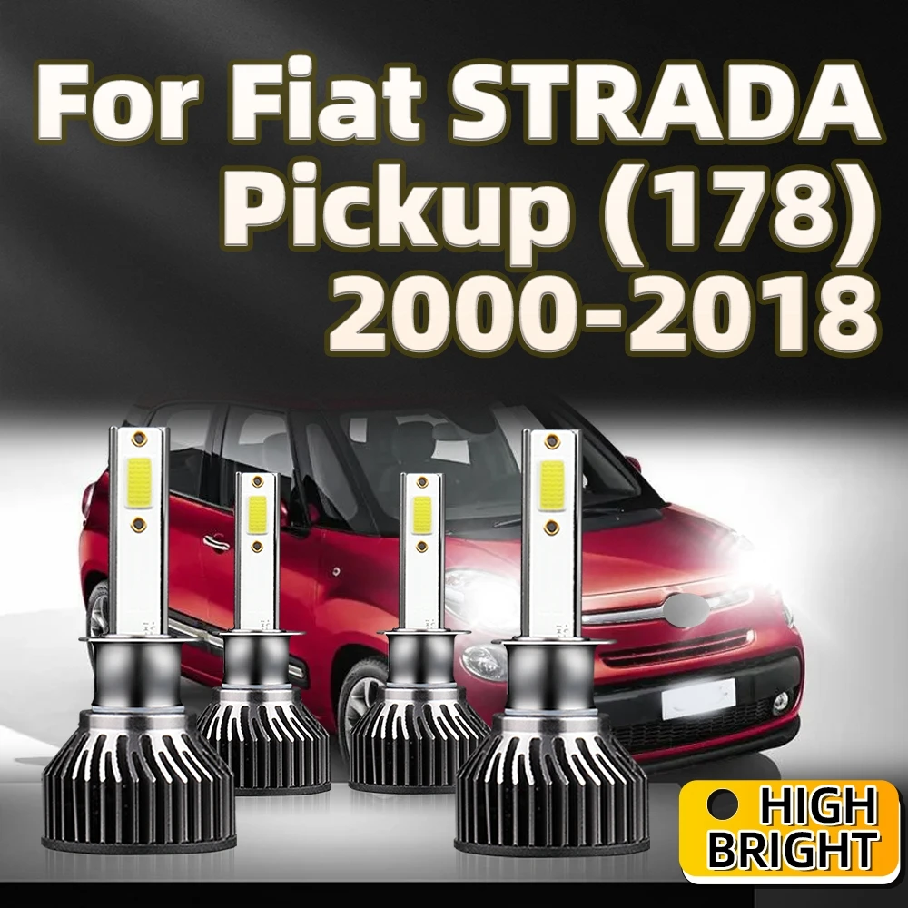 

LED Headlights COB H1 Car Lamps For Fiat STRADA Pickup 178 2000 2001 2002 2003 2004 2005 2006 2007 2008 2009 2010 2011 2012-2018