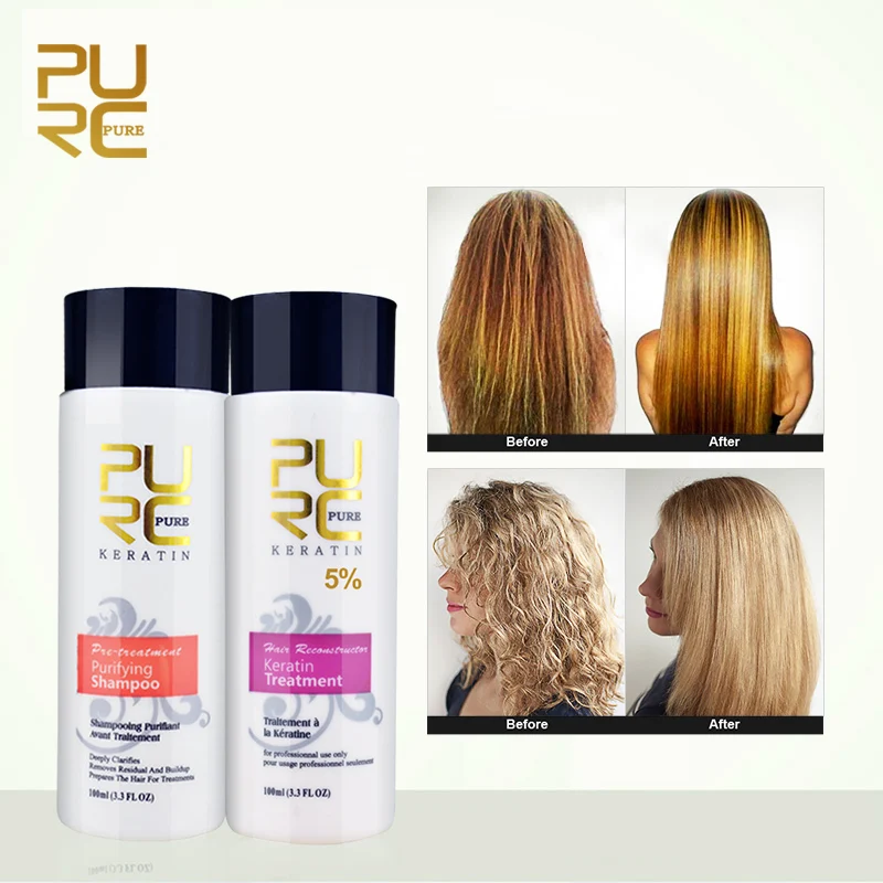 PURC Keratin Hair Treatment Straightening Brazilian Keratin