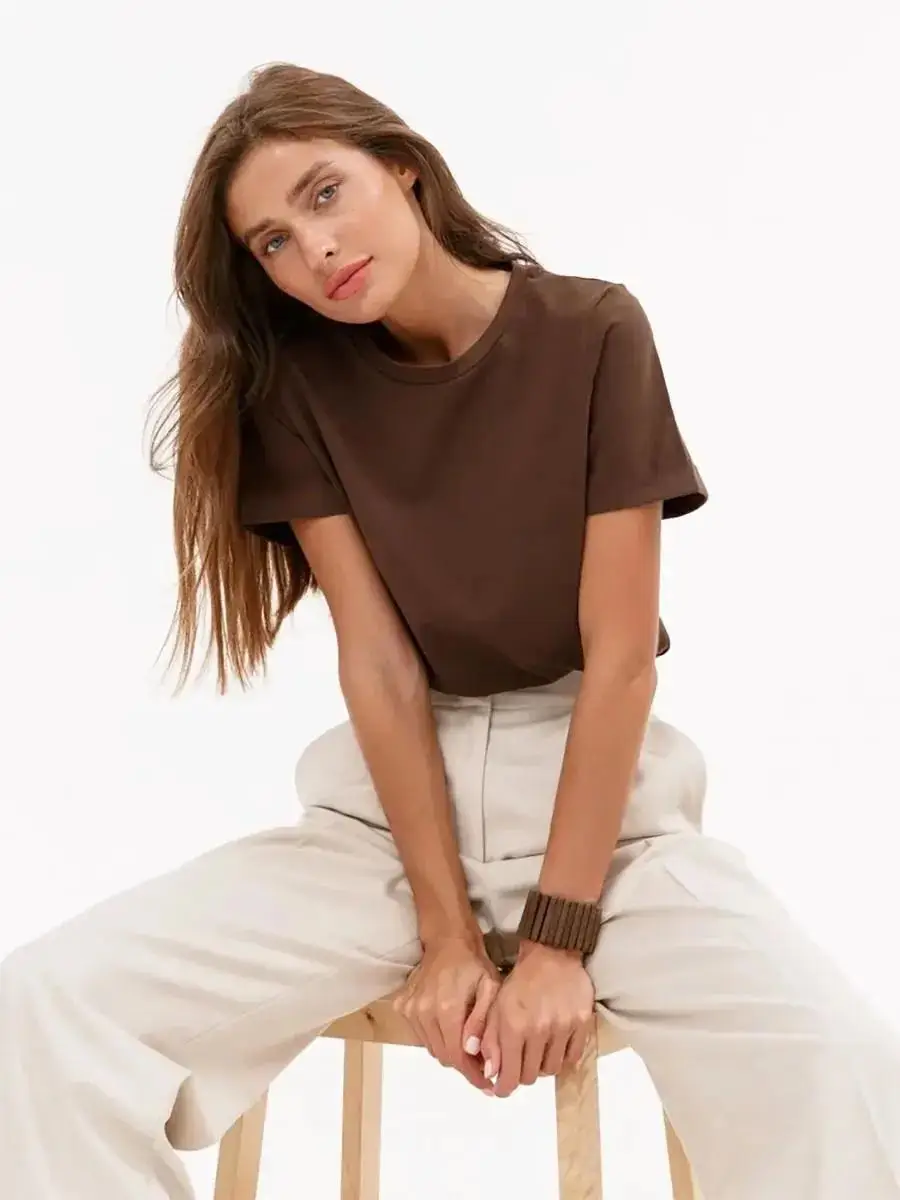 Wolfeel Sommer 100% Baumwolle frauen T-shirt Bodenbildung Grundlegende Modische Solide Dame Kurzarm Lose Tops Shirts 230g/ ㎡ Oberteile