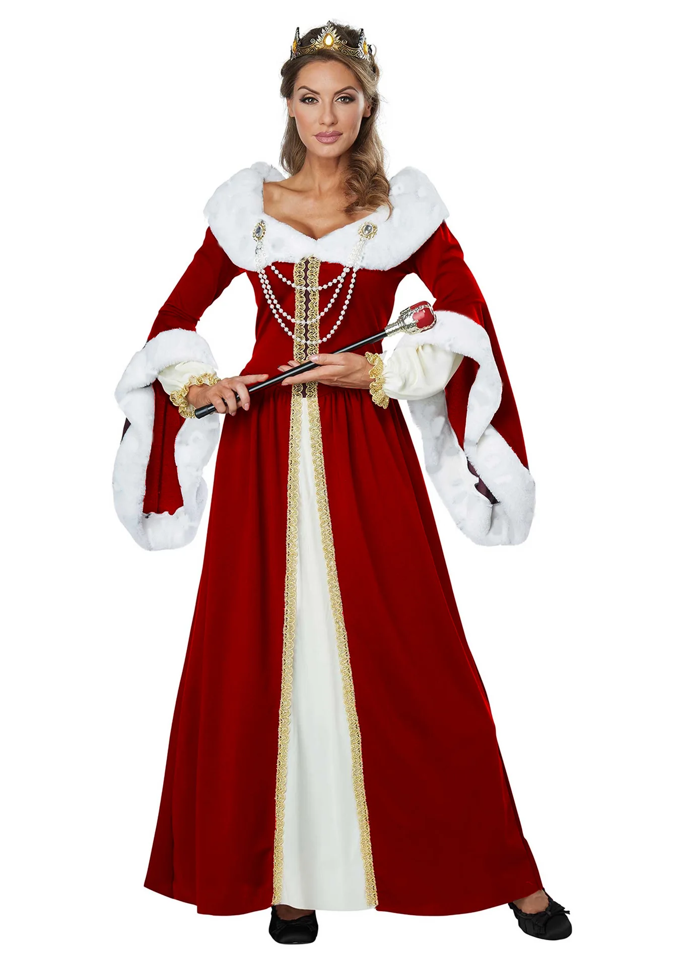 Halloween Sexy Royal Retro Couple Cosplay Costume European Court King Queen Christmas Party Dress