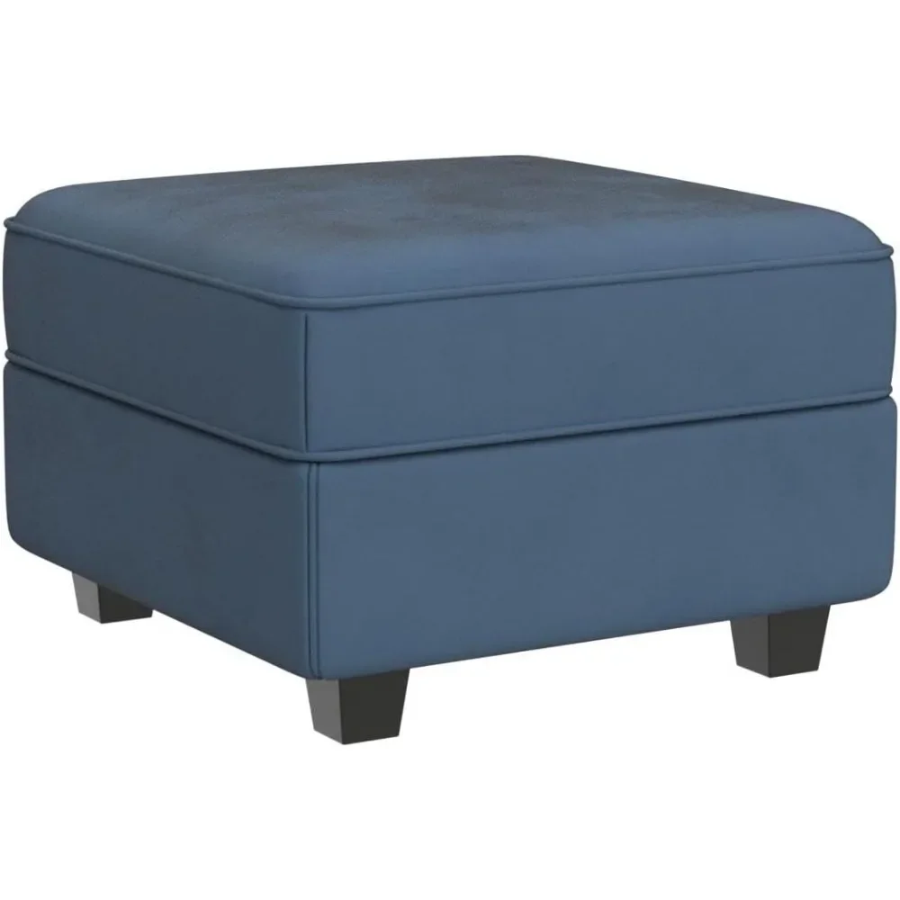 

Хранение модульных сегментированных диванов, оттоманские модульные квадратные сиденья, вес изделия 92 фунта, кубический бархатный ножной стул, синий