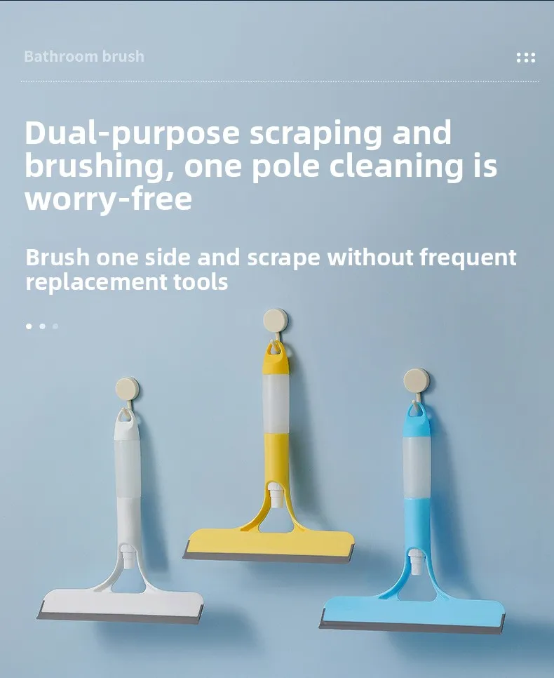 Description Picture 6 of itemThree-in-one glass wiper, multi-functional double-sided scraper, comes with a spray bottle to wipe the glass. handy gadget
