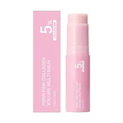 Nourishing Face Balm Stick with Plant - Based Moisture Boost - 10g Travel Size (Pink)
